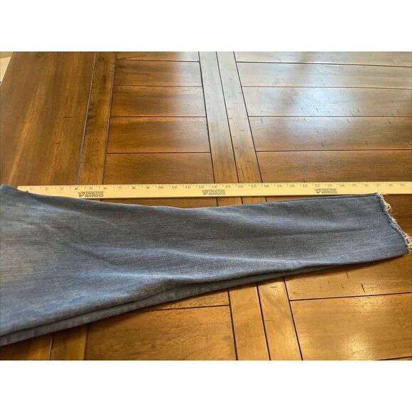 Madewell 9" Mid-Rise Skinny Jeans Size 28 Distressed Raw Hem - Picture 12 of 13